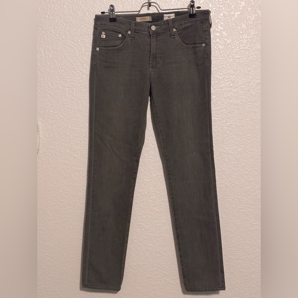 Ag Adriano Goldschmied Gray Skinny Denim Jeans